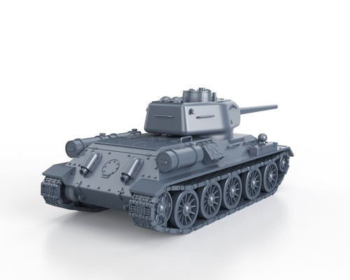 WWII SOVIET USSR - T-34/85 TANK - 1/48 1/56 1/72 1/87 1/100 3D PRINTED - Imagen 5 de 5