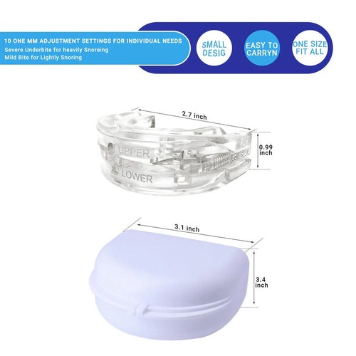 PROTECTOR BUCAL ORIGINAL ANTI RONQUIDOS, DISPOSITIVO AYUDA PARA DORMIR APNOE ajustable-sin ronquidos - Imagen 3 de 10