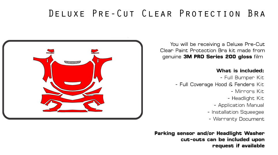 McLaren 600LT 2019-2021 3M PRO Series PreCut Paint Protection Film Clear Bra PPF
