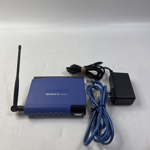 Linksys WPS54GU2 Wireless-G PrintServer for USB 2.0 good tested working