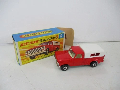 Matchbox Lesney Superfast SF6 Ford Pickup- MINT GREEN BASE, boxed