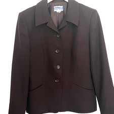 Vintage Pendleton Womens Blazer 6 100 Virgin Wool Brown USA