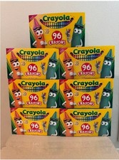 BRAND NEW 7 pack Crayola 96 count box of Crayons With Sharpener 7x96 672 total