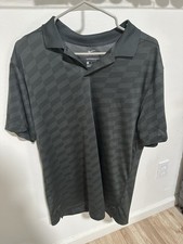 Nike Men's Vapor Black/Dark Smoke Grey Dri-FIT Golf Polo Size Medium