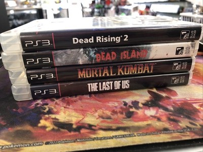J4 Sony Playstation 3 Game Lot (4) Dead Rising, Mortal Kombat, The Last Of Us
