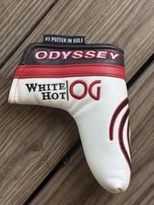 NEW Odyssey White Hot OG Heel Shafted Blade Golf Putter Head Cover