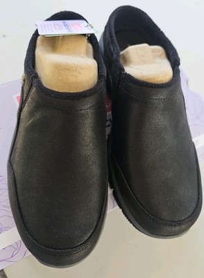 Skechers Relaxed Fit Easy Going Latte 2 Slip-On Women's Size 6.5 Black Clocs NIB
