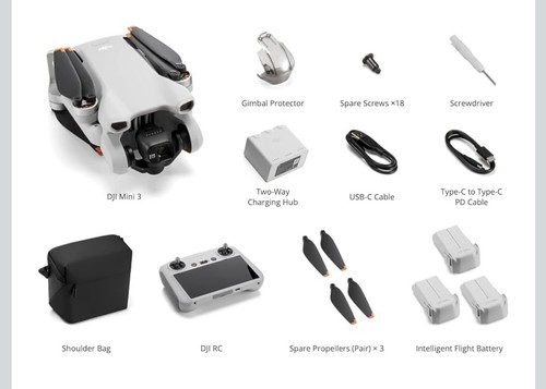 DJI Mini 3 Drohne Fly-More Combo mit RC Controller
