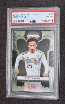 Leroy Sane PSA 10 - 2018 Panini Prizm World Cup - Germany Deutschland