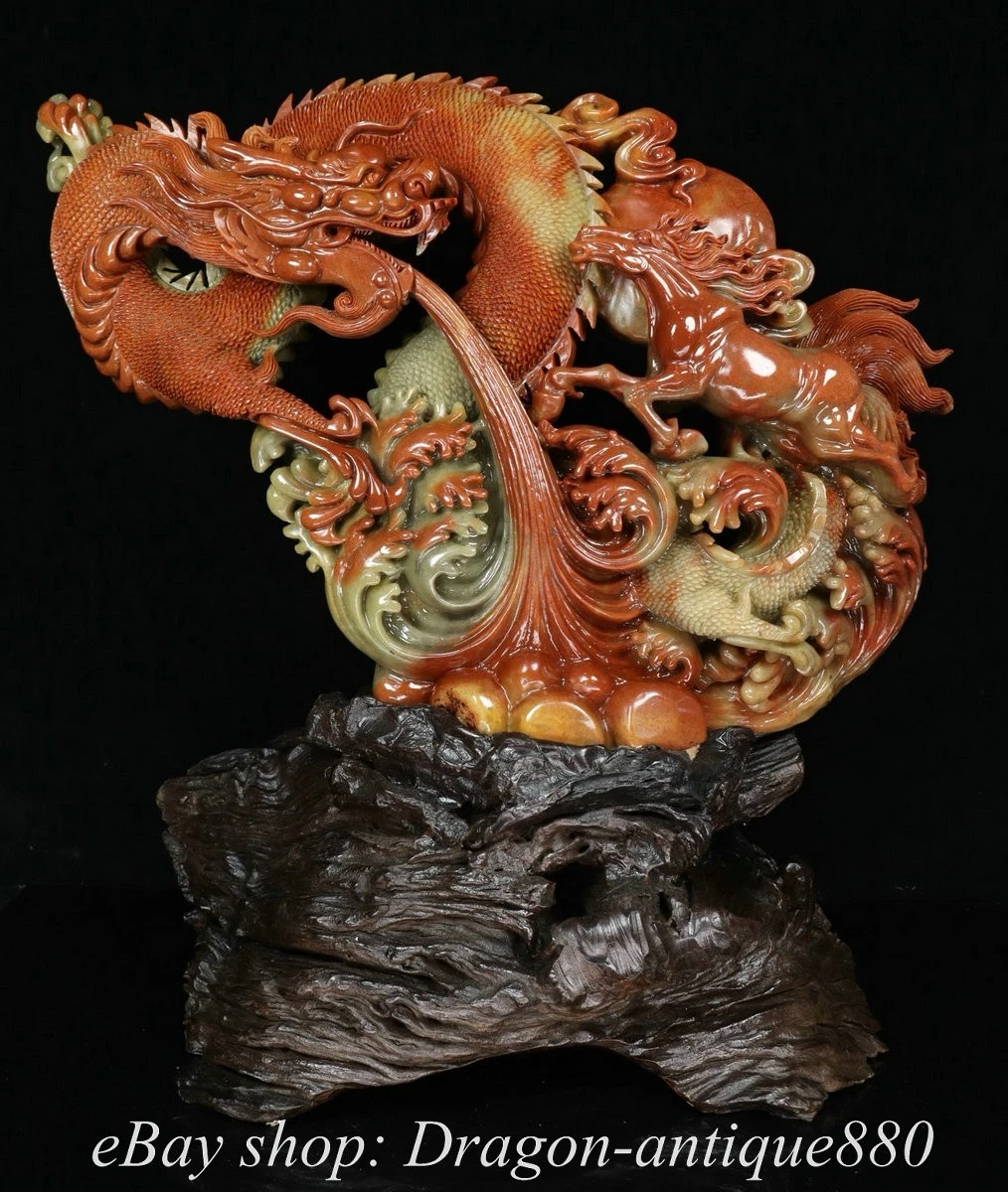 马寿山石主中国风雕像、雕像| eBay