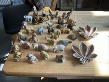 Vintage Bundle  33 Wade whimsies + Wade Leaf trinket tray - in great condition