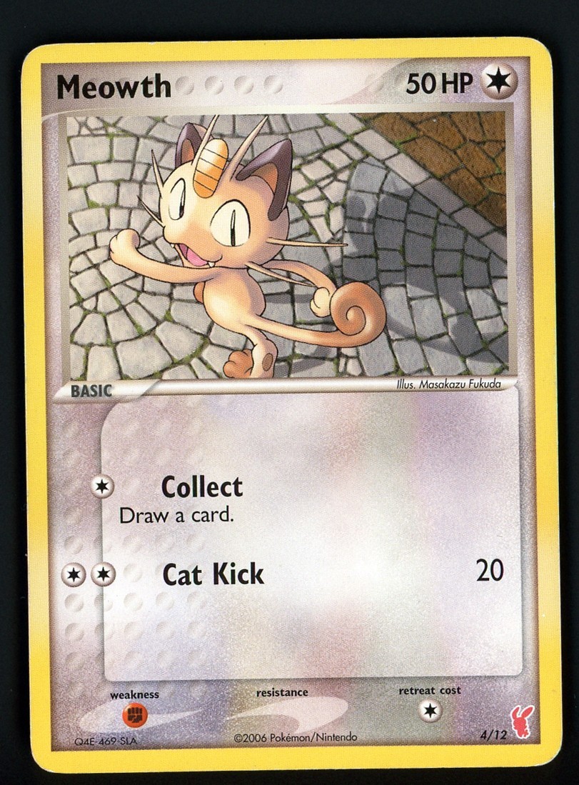 Meowth MP 4/12 - EX Trainer Kit 2: Plusle & Minun 🏝️ Pokemon 2006