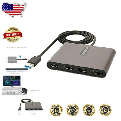 StarTech Quad HDMI Adapter USB 3.0 4x 1080p 60Hz Win Ext Graphics Card