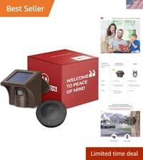 Eco-Friendly Solar Driveway Alarm - Wireless, Motion Detector for Home Safety