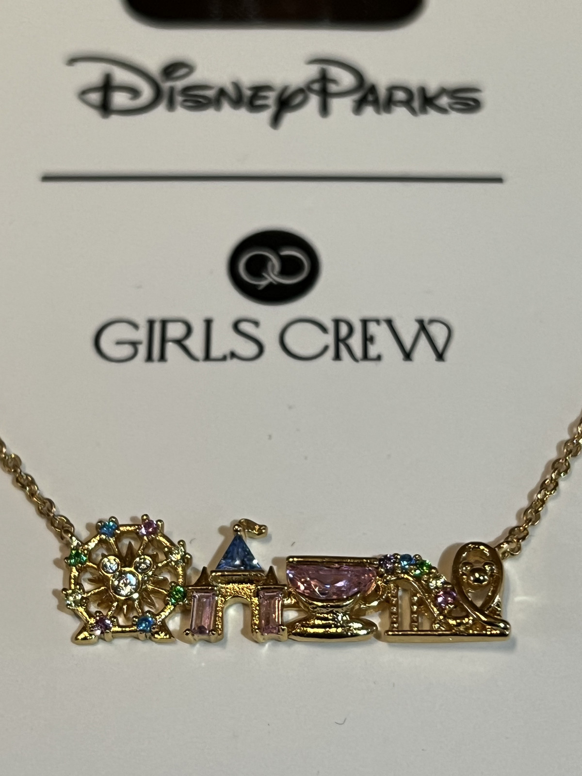 GIRLS CREW 2025 DISNEY EXCLUSIVE -  DISNEYLAND HOME ICON NECKLACE