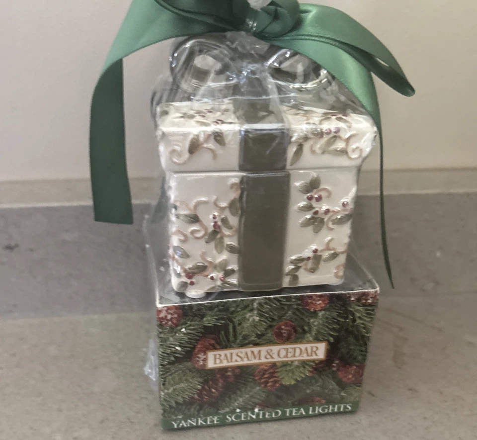 yankee scented tea lights balsam & cedar  2 piece set New Original Package - Image 4 of 4