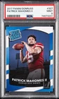 2017 PANINI DONRUSS #327 PATRICK MAHOMES II ROOKIE RC PSA 9