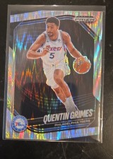 2024-25 Panini Prizm Black - Quentin Grimes, Quentin Grimes #63 Skewed Prizm...
