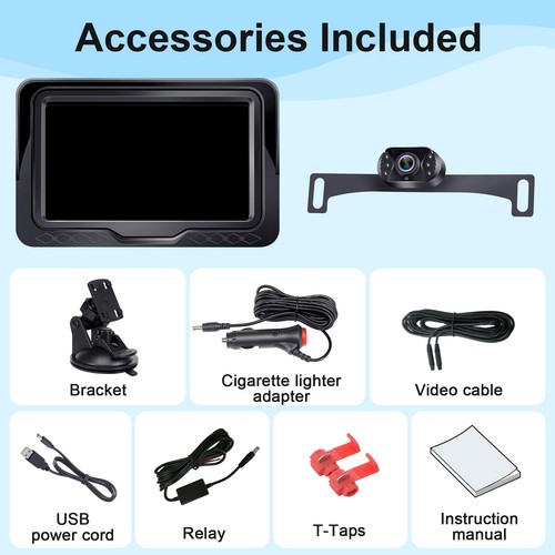 Backup Camera Ease Install for Car - USB Plug and Play, HD 1080P Rear View Ca... - Picture 9 of 9