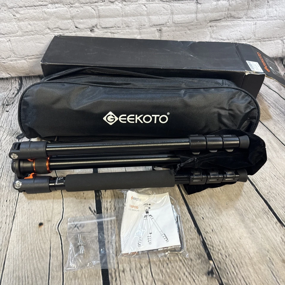 77’’ Tripod, Camera Tripod for DSLR, Compact Aluminum Tripod W 360 Degree - Image 3 of 4