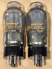1968 Amperex/Mullard Blackburn EL37 Tubes Perfectly Platinum Matched Current/Gm