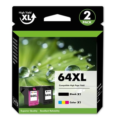 64XL Ink Cartridges for HP 64 XL Envy 6200 6255 7155 7800 7855 7858 7864 Combos