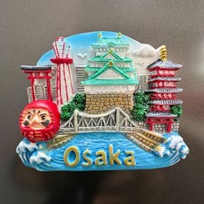Osaka Tenshukaku 3D Tourist Souvenir Resin Re...