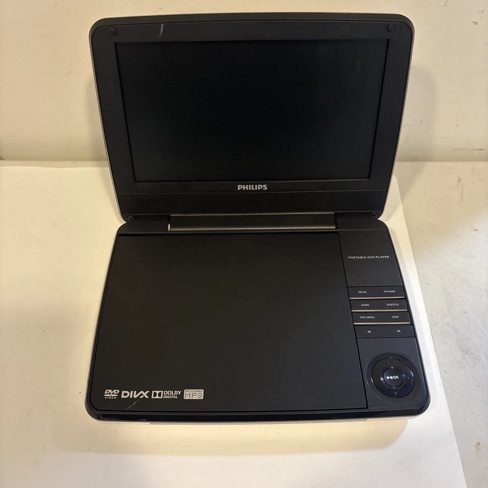 Philips PD9000/37 9 «портативный LCD DVD-плеер - без источника питания - непроверенный! - Изображение 3 из 4