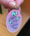 PAMP Suisse Rose Hologram 10g pendant 999 FINE Silver round Pendant