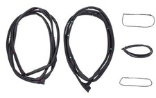 Front Driver And Passenger Side Door Seal Rubber Gasket Weatherstrip For