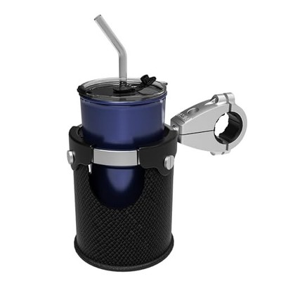 LX-C3 Motorcycle Cup Holder with 360°swivel ball-Mount, Large Boat C3-Chrome