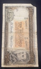 1961 Australia 10 Shillings 10/- Coombs/Wilson AH60Prefix missing corner cheap