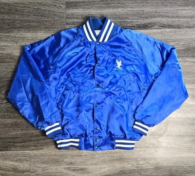 Rare Vintage ARTEX Air Force Academy Snap Button Satin Bomber