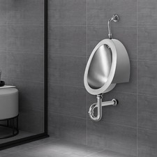 Automatic Wall Mounted Bathroom Urinal, Intelligent Sensor Flush Public Toilet