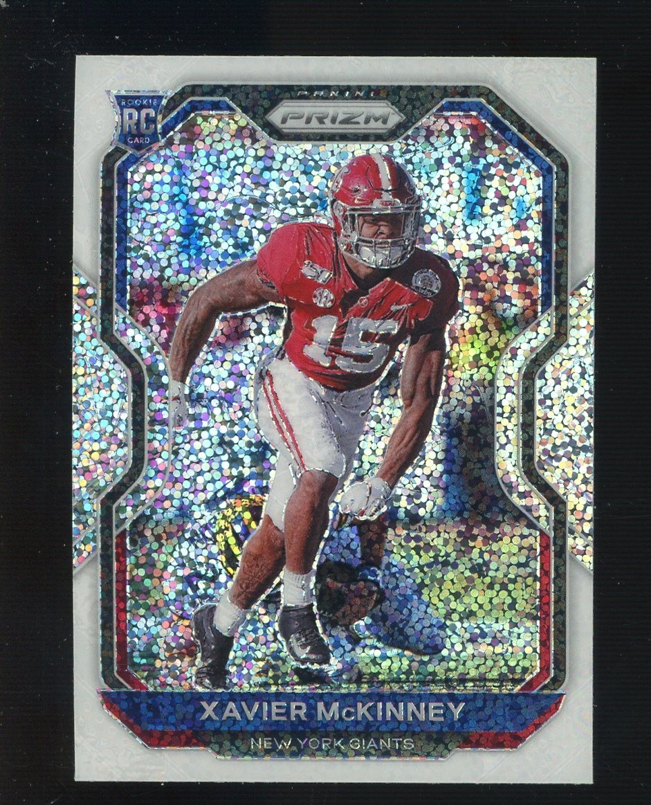 Xavier McKinney Panini Prizm #349 White Sparkle