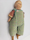 Antique 13" Composition Character Boy Doll Straw Stuffed Kaplan Tag As Is TLC — photo 7
