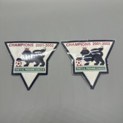 2001/2002 England Premier League champions Patch Badge Felt Player