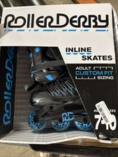 Roller Derby Custom Adult In-Fit Skates - Blue/Black 7-10