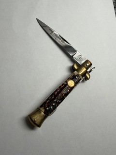 Kissing Crane KC 46 Stag Stiletto Lockback Knife Germany