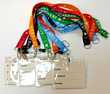 6 sets I Love Los Angeles Lanyard ID Holder Badge Neck Strap Business Card Lots
