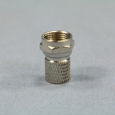 Cooper 2078-T6 Nickel Twist-On Coaxial Cable End Connector Video F-Connector RG6