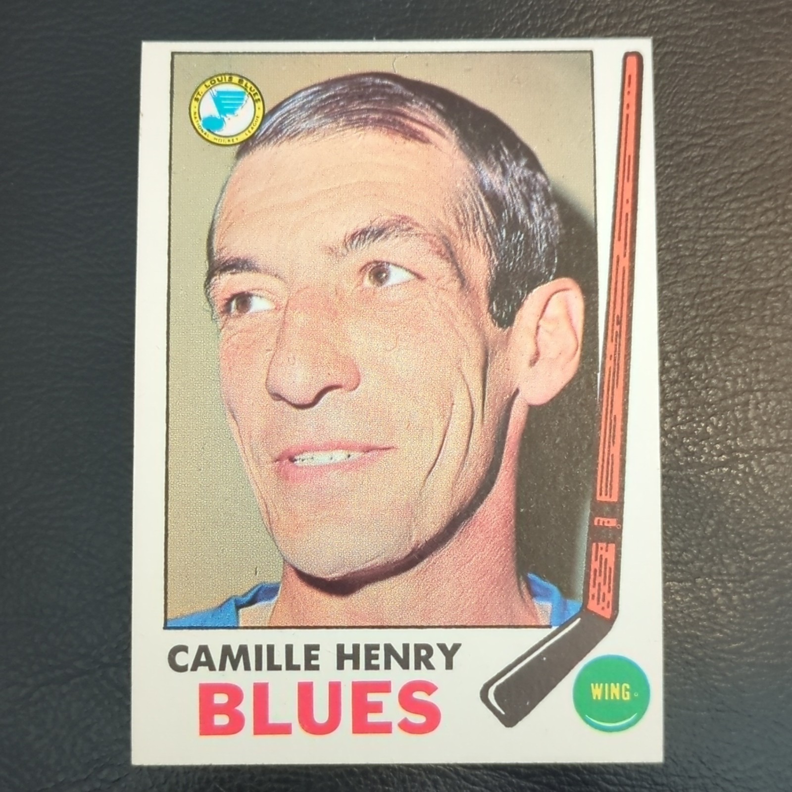 Camille Henry #17 Hockey Cards 1969 Topps trading card — raw and PSA graded price guide