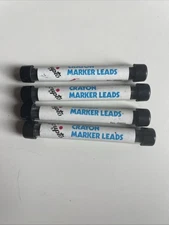Scripto No. G920 Black Crayon Marker Leads Black 4 Tubes of 4 .120 Diameter