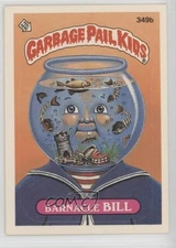 1987 Topps Garbage Pail Kids Series 9 Barnacle Bill (one star back) #349b g3e