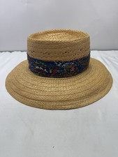 VinTagE WHITEHALL Straw Western Hat 7 1/4California Straws Made In USA