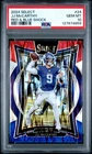 2024 Panini Select JJ McCarthy Red & Blue Shock Prizm #24 Rookie RC PSA 10 Gem