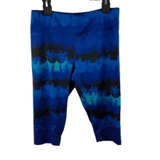 90 Degree Reflex Pullon Athletic Knee Pants Size XL Black/Blue Easy Care