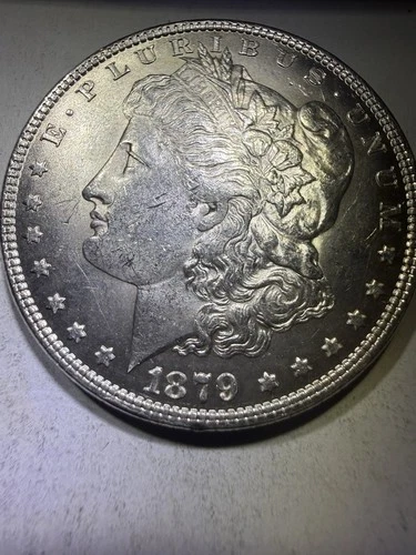1879-P Morgan Dollar BU BLAST WHITE GEM