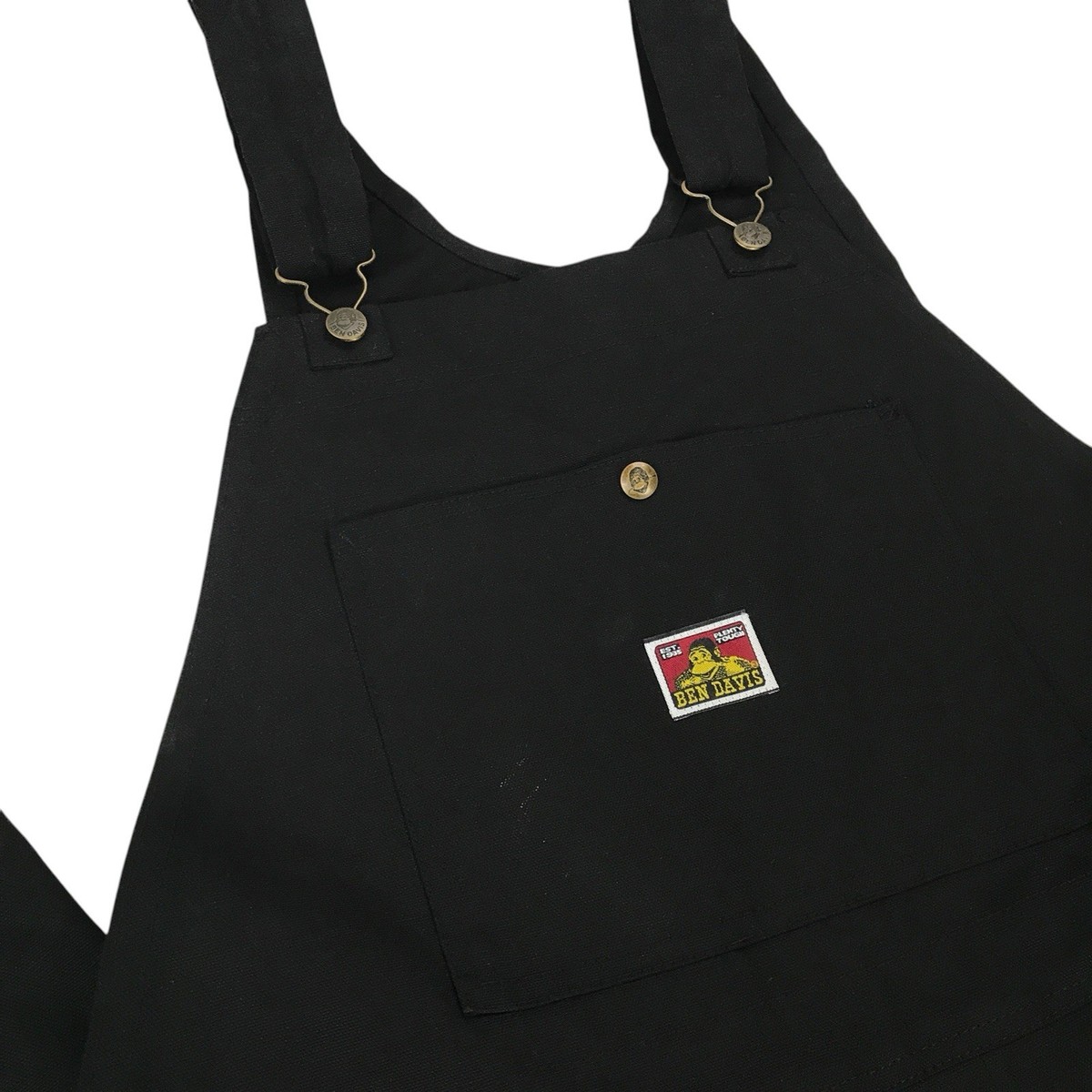 Vintage Ben Davis Overalls Mens 42 Black Bib Carpenter Unlined
