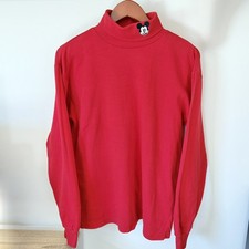Vintage 90s Mickey  Co. Mickey Mouse Turtleneck Long Sleeve Medium Red Disney